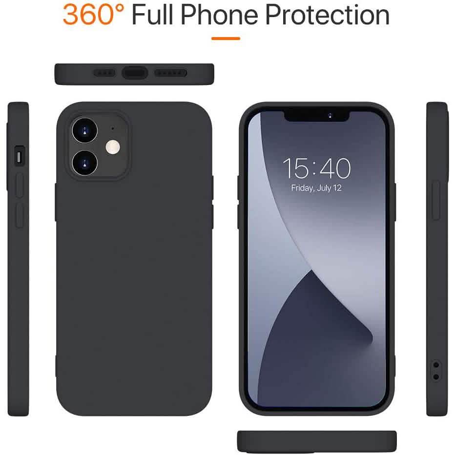 Rubber Case for iPhone 12 and iPhone 12 Pro Case 6.1 inch