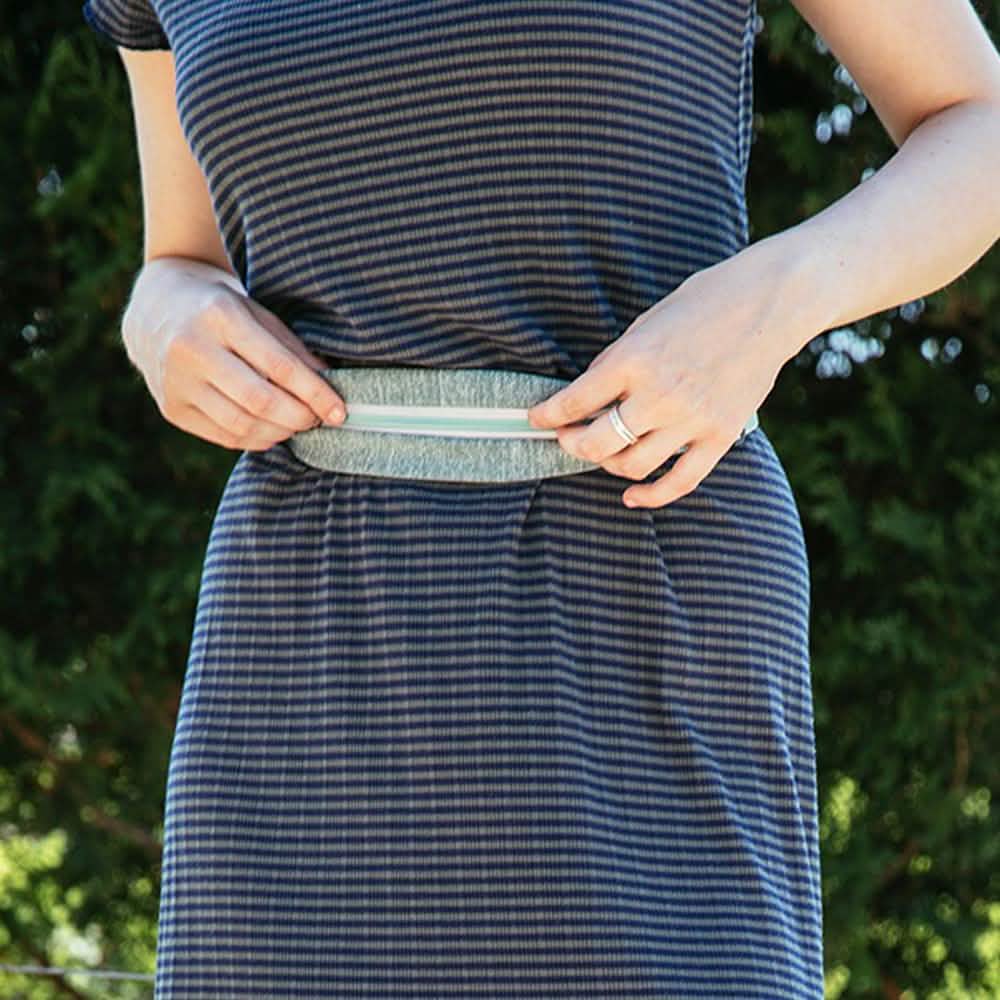 Ceinture de course extensible avec pochette et support pour téléphone et fermeture éclair réfléchissante