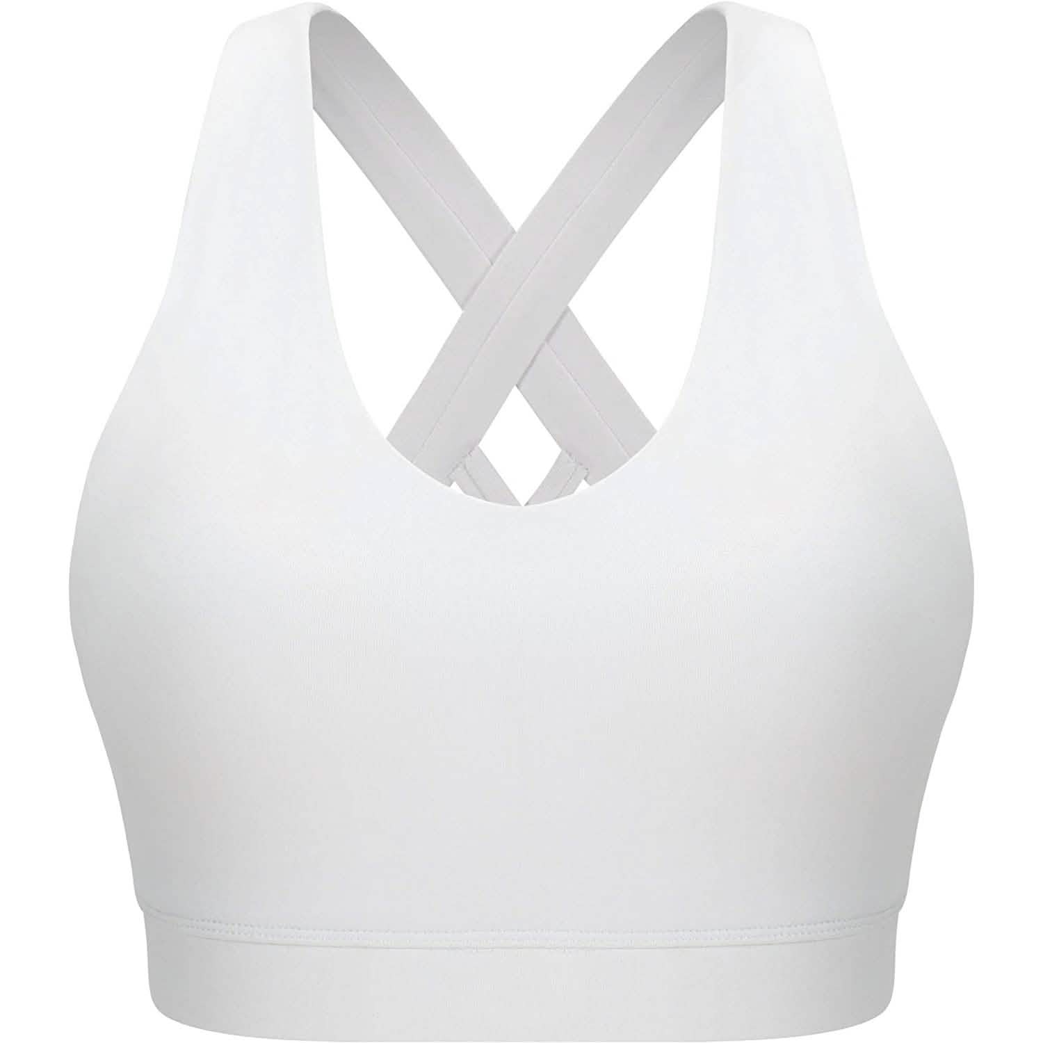 RUNNING GIRL Criss-Cross Back Padded Strappy Sports Bra