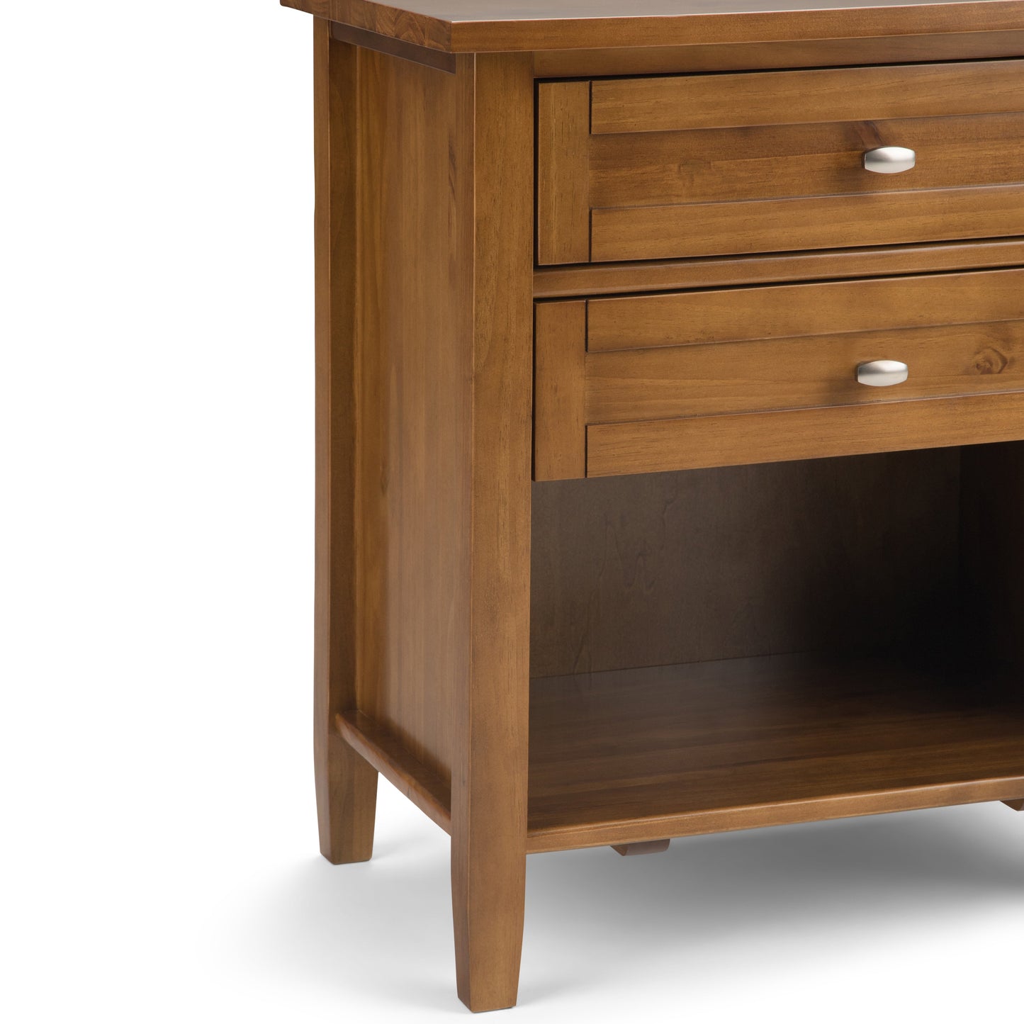 Warm Shaker Solid Wood 24 inch Wide Transitional Nightstand