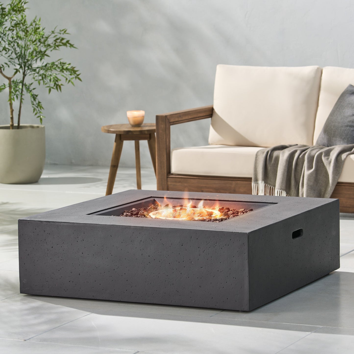 50,000 BTU Square MGO Fire Table (Tank Cover not Included)