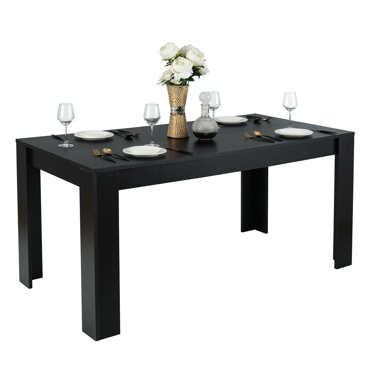63 Inch Rectangular Modern Dining Kitchen Table