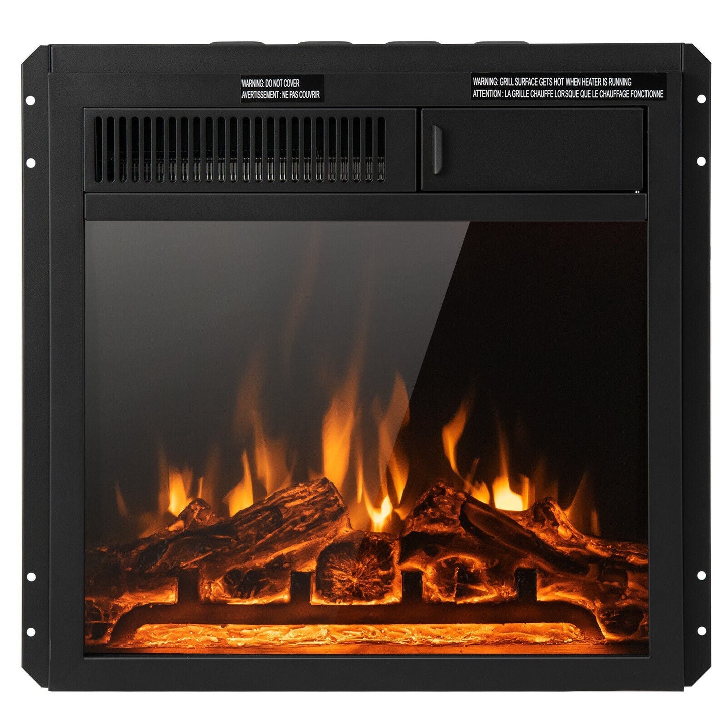 18/22.5 Inch Electric Fireplace Insert with 7