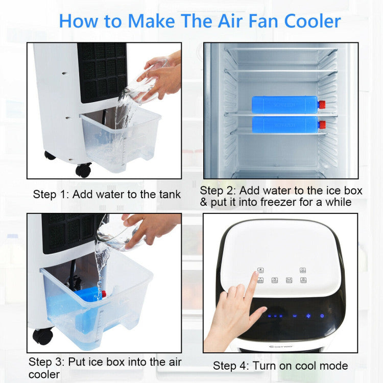Portable Air Cooler & Humidifier for Home/Office