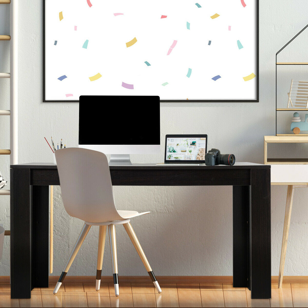 63 Inch Rectangular Modern Dining Kitchen Table