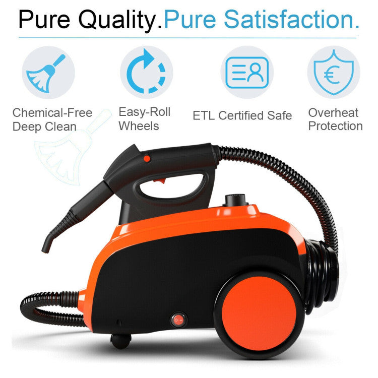 Heavy Duty Multipurpose Steam Cleaner with 18 Accessories