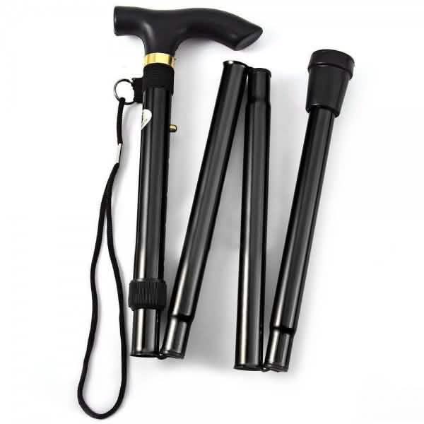 Canne de marche pliante en aluminium portable