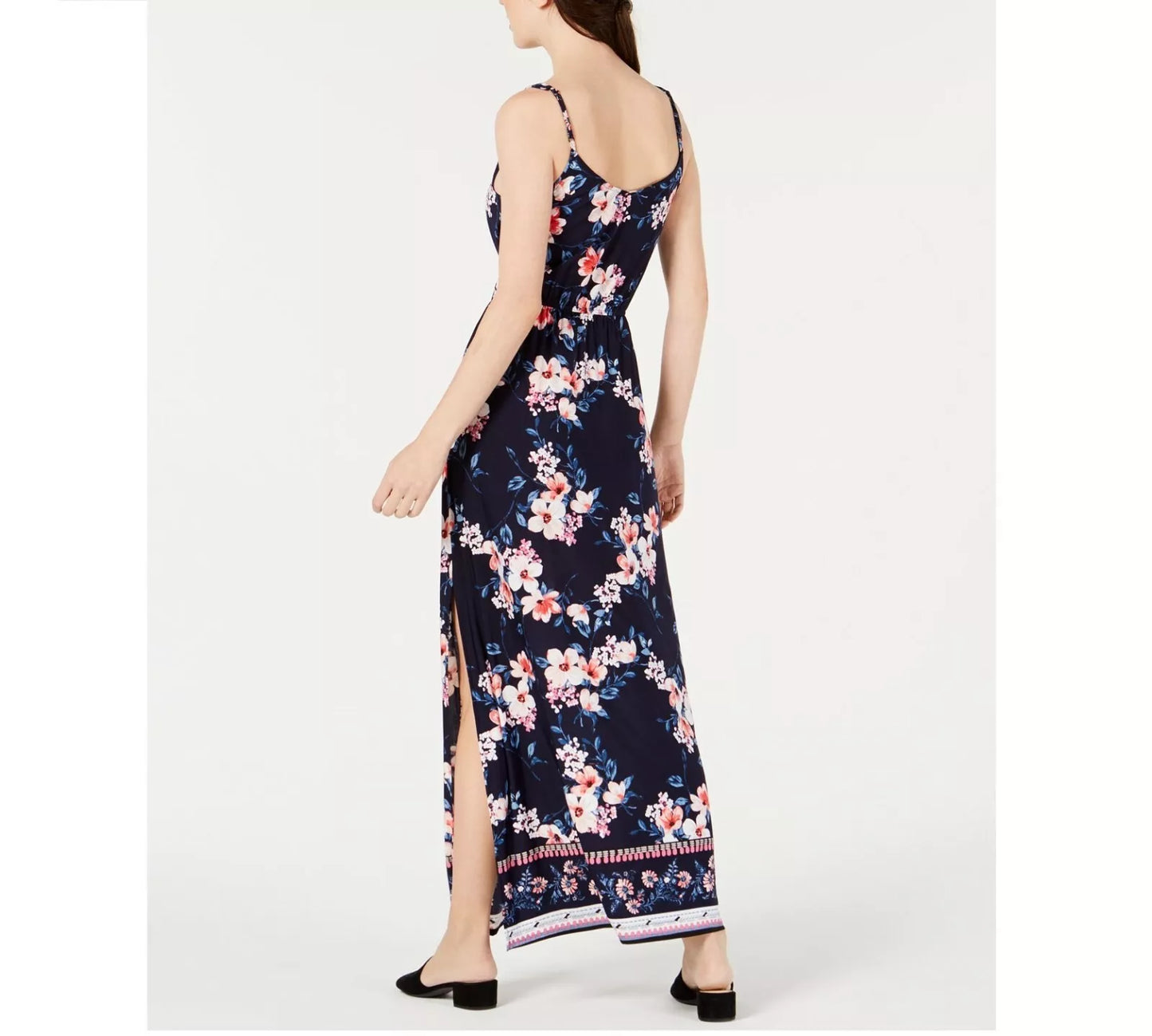 Trixxi Juniors Cameo Maxi Dress, Navy, Size XXS