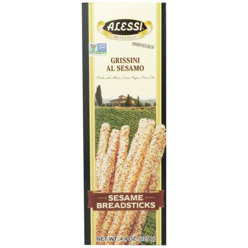 ALESSI Sesame Breadsticks - Premium Italian Snack 70 Characters