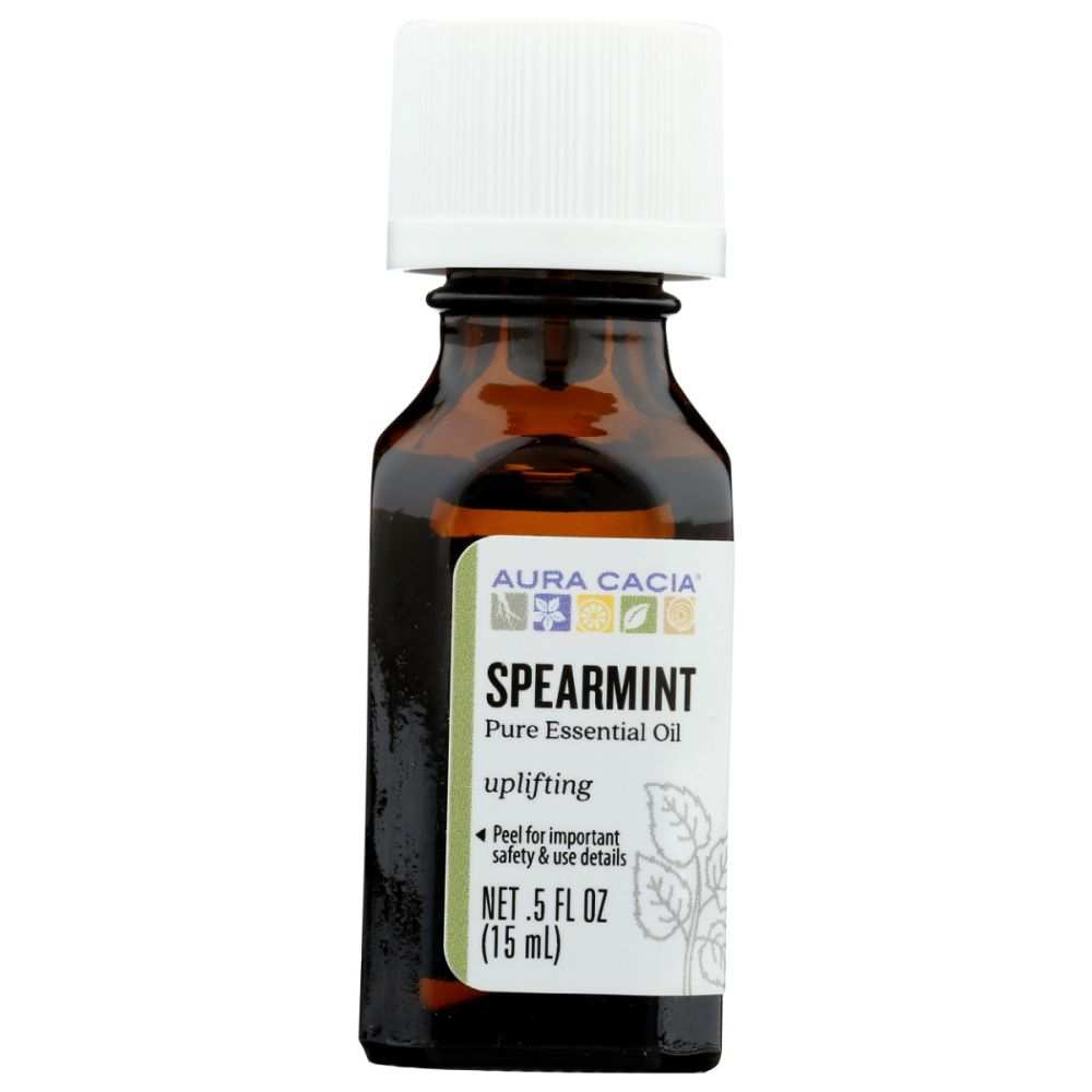 AURA CACIA: Spearmint Essential Oil, 0.5 oz