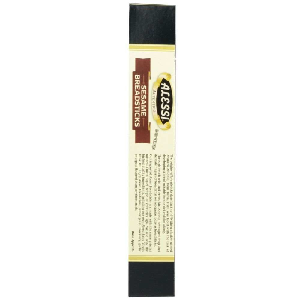 ALESSI Sesame Breadsticks - Premium Italian Snack 70 Characters