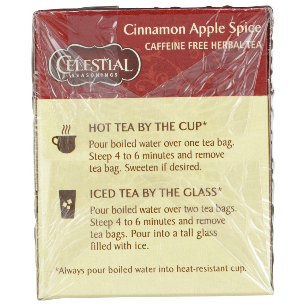 CELESTIAL SEASONINGS: Cinnamon Apple Spice Herbal Tea, 20 bg