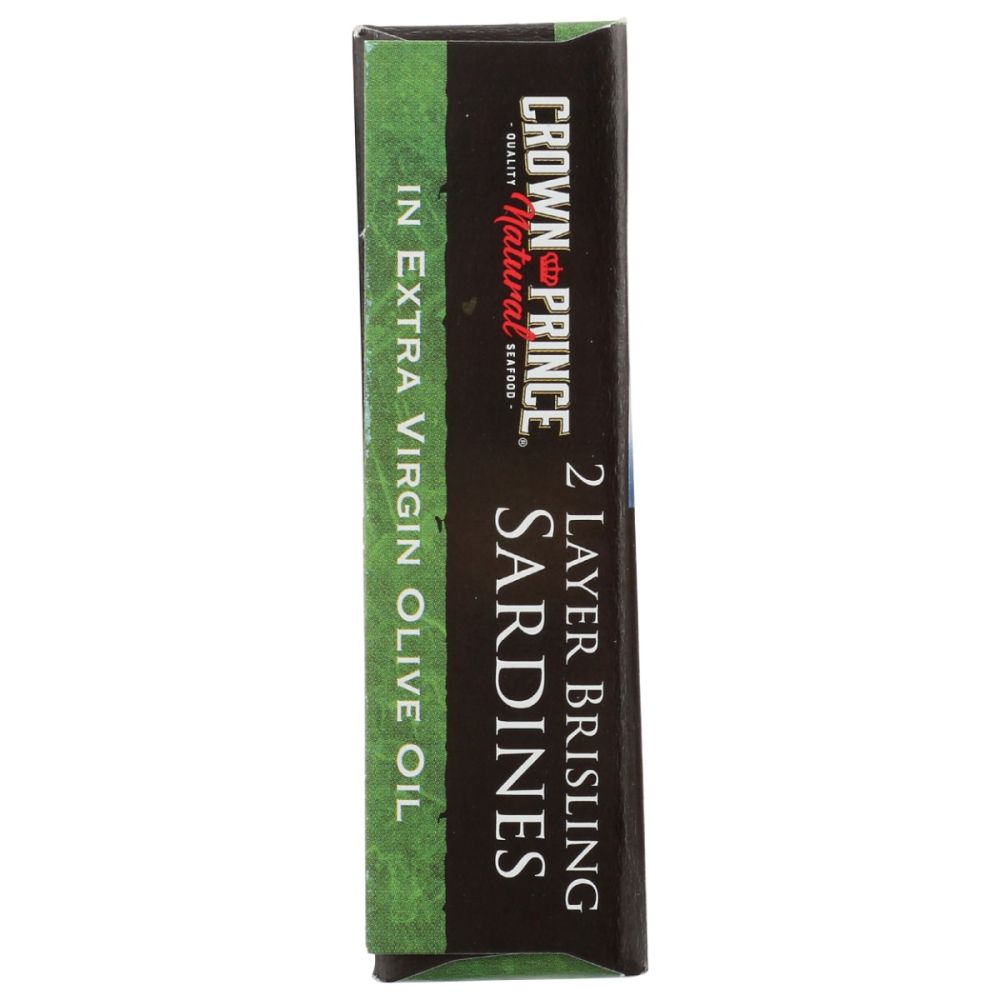 CROWN PRINCE: Brisling Sardines in Extra Virgin Olive Oil, 3.75 oz