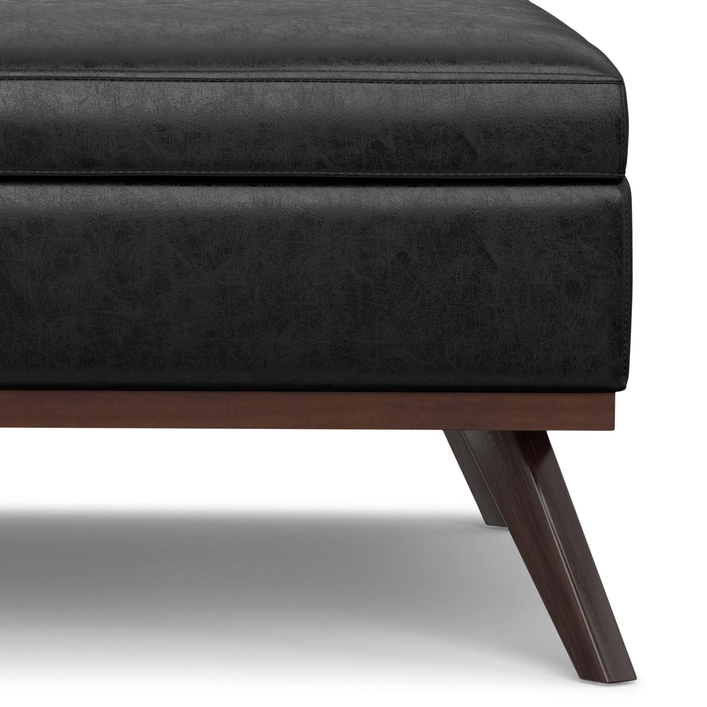 Owen 40 Inch Wide XL Square Coffee Table Storage Ottoman