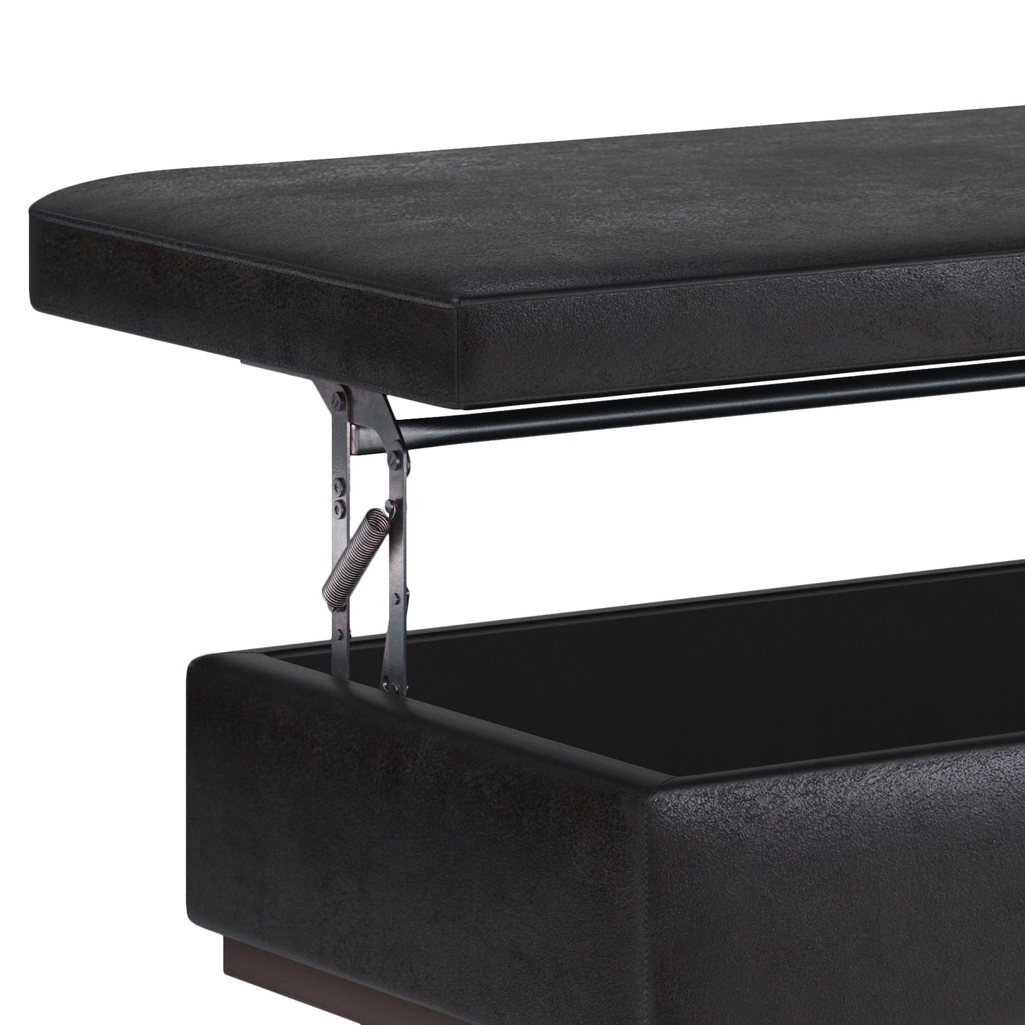 Owen 42 Inch Wide Lift Top Large Coffee Table Storage Ottoman