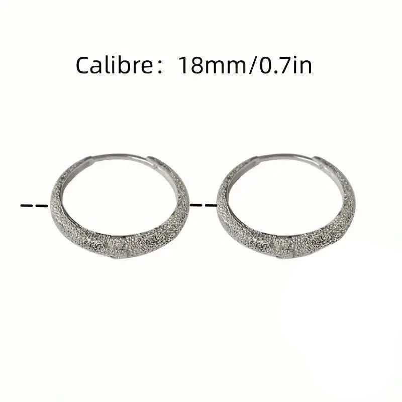 S925 Sterling Silver Sparkling Starry River Hoop Earrings