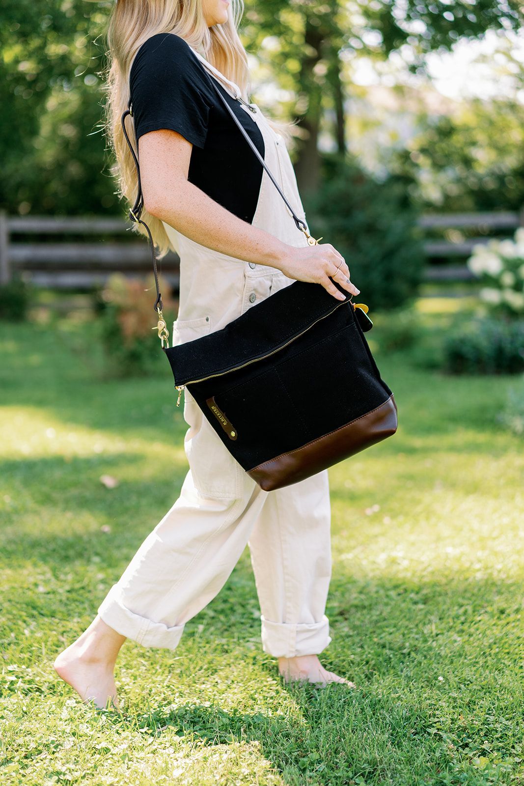 S&D Bradley | Black Canvas + Brown Leather