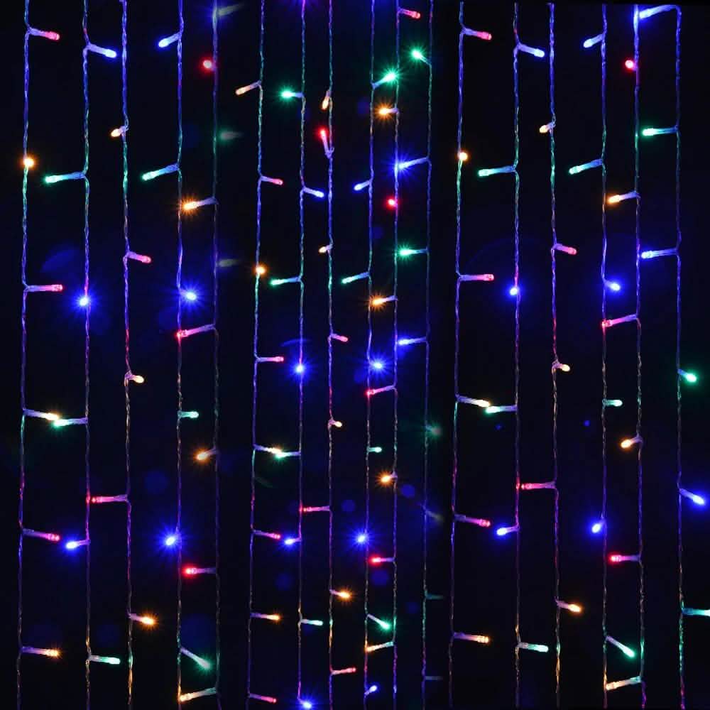 Guirlande lumineuse rideau 300 LED, basse tension de sécurité