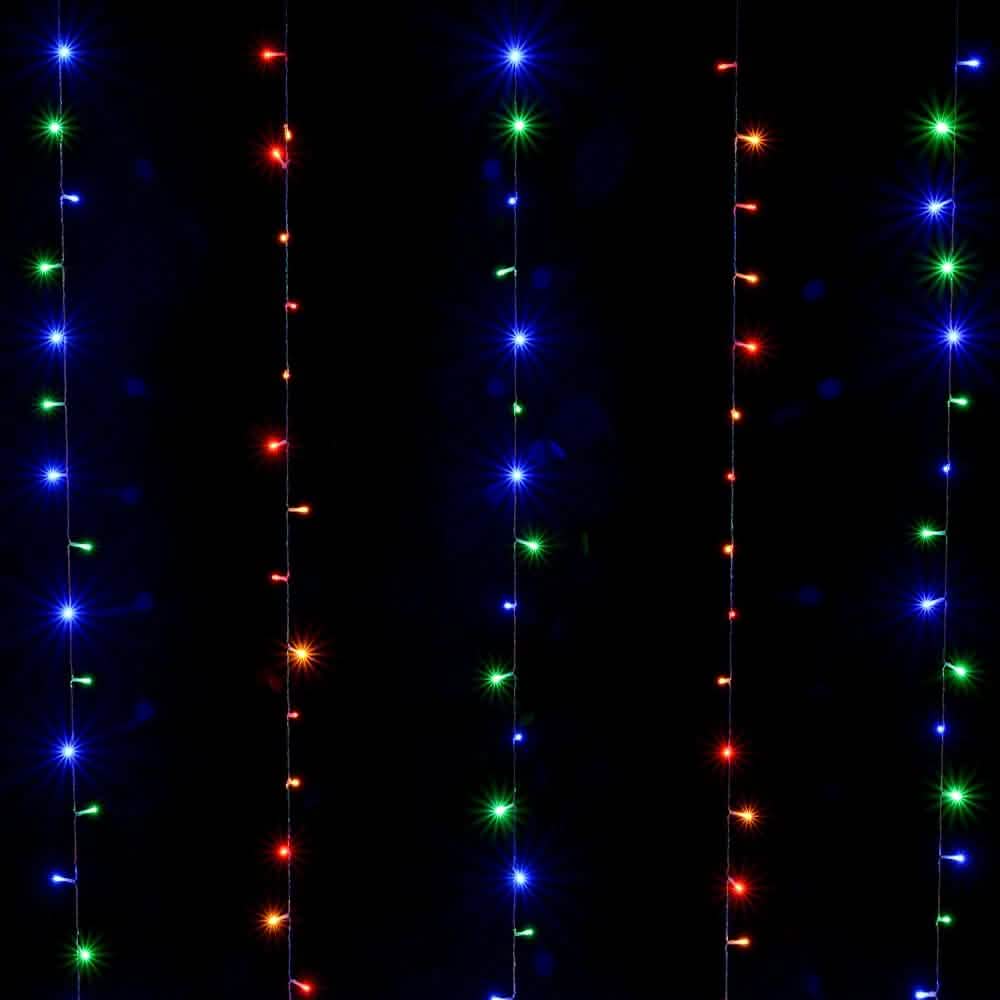 Guirlande lumineuse rideau 300 LED, basse tension de sécurité