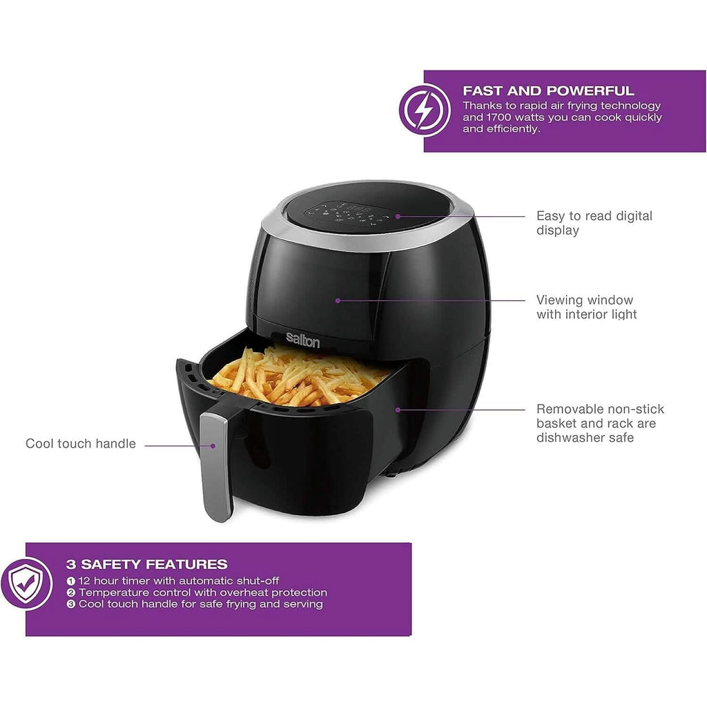 Salton Air Fryer XXL with Viewing Window - 8L