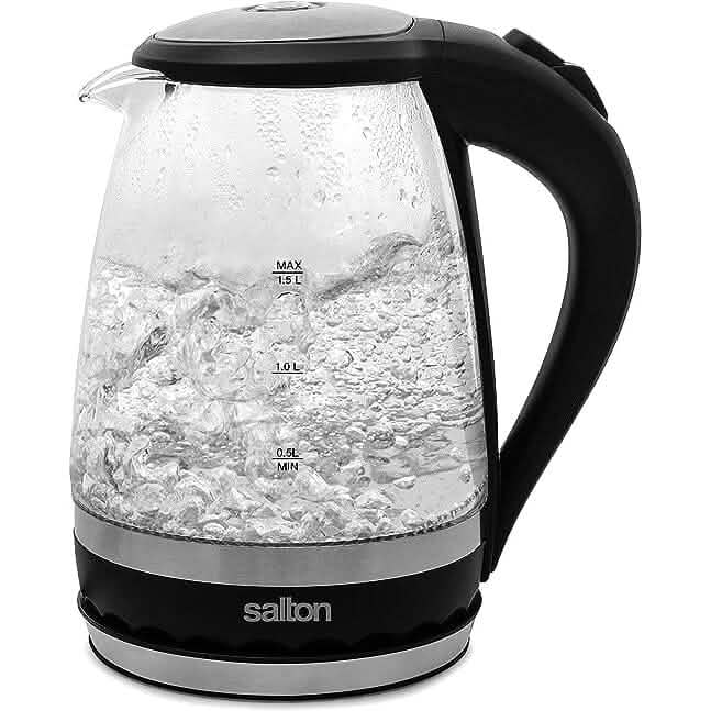 Bouilloire électrique sans fil en verre Salton