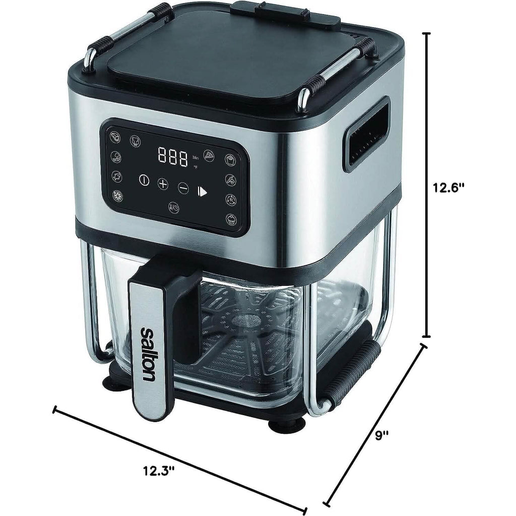 Salton Flip and Cook 3-in-1 Air Fryer, Grill & Dehydrator