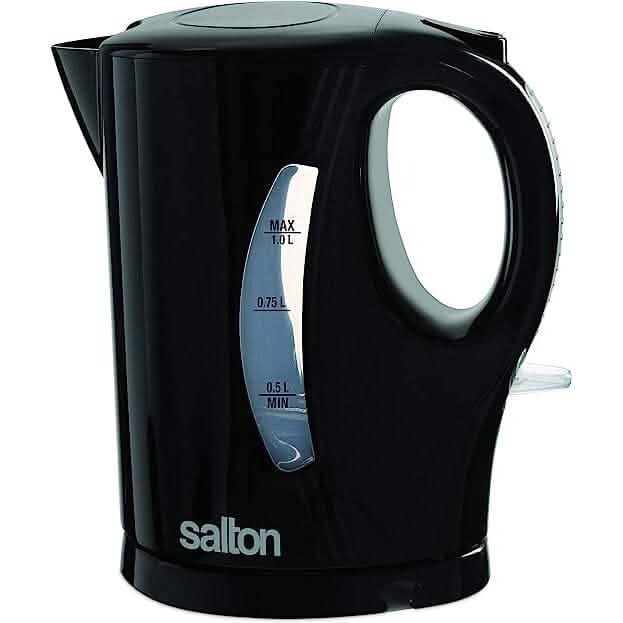 Salton Bouilloire 1 L – Noire, sans fil