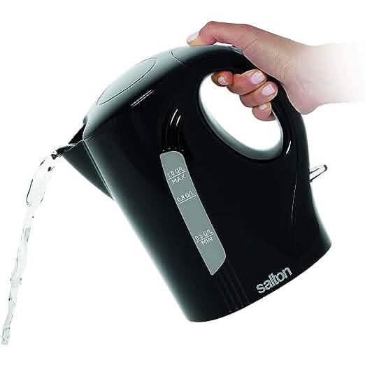 Salton Bouilloire 1 L – Noire, sans fil