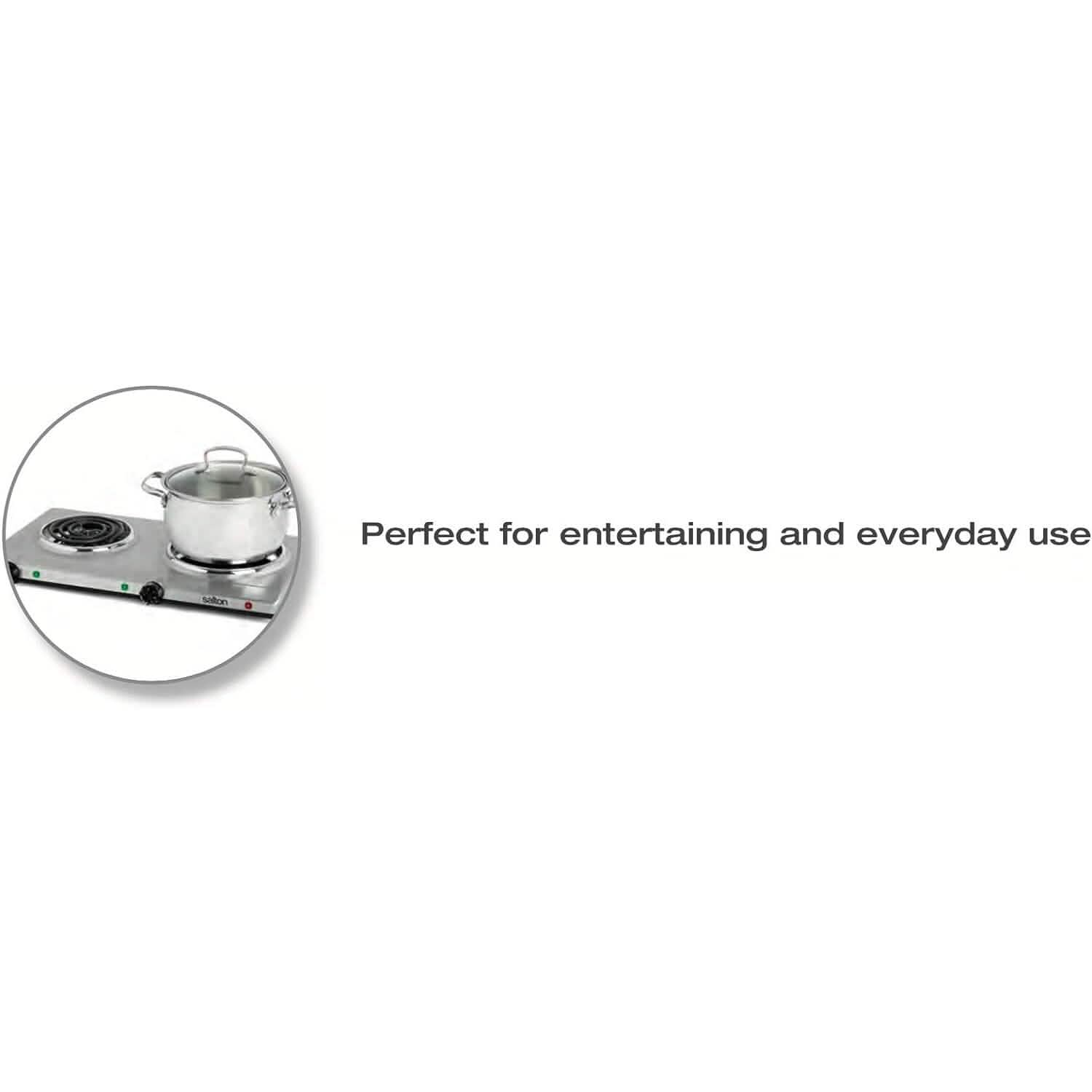 Salton Portable Double Cooktop