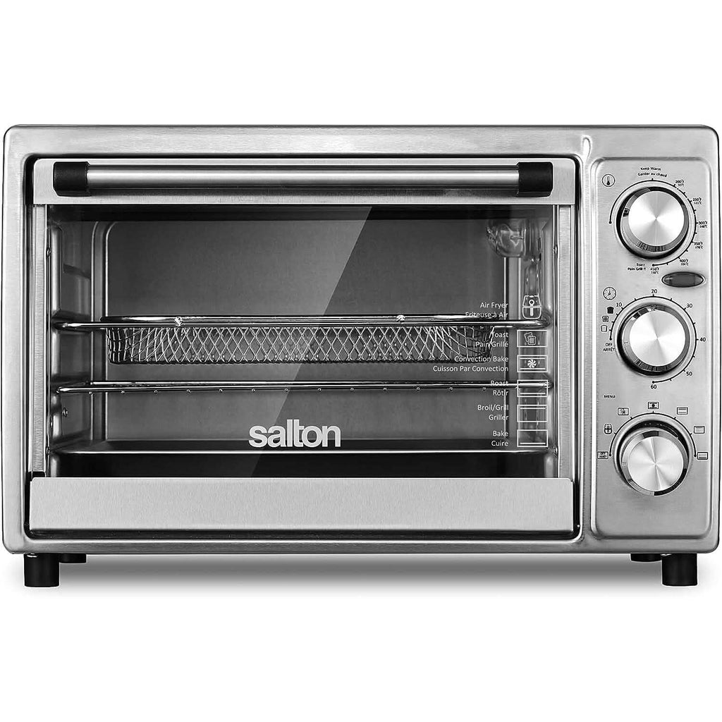 Four grille-pain à friteuse à air Salton en acier inoxydable