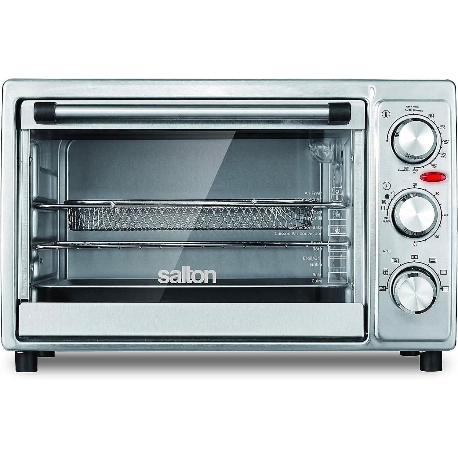 Four grille-pain à friteuse à air Salton en acier inoxydable