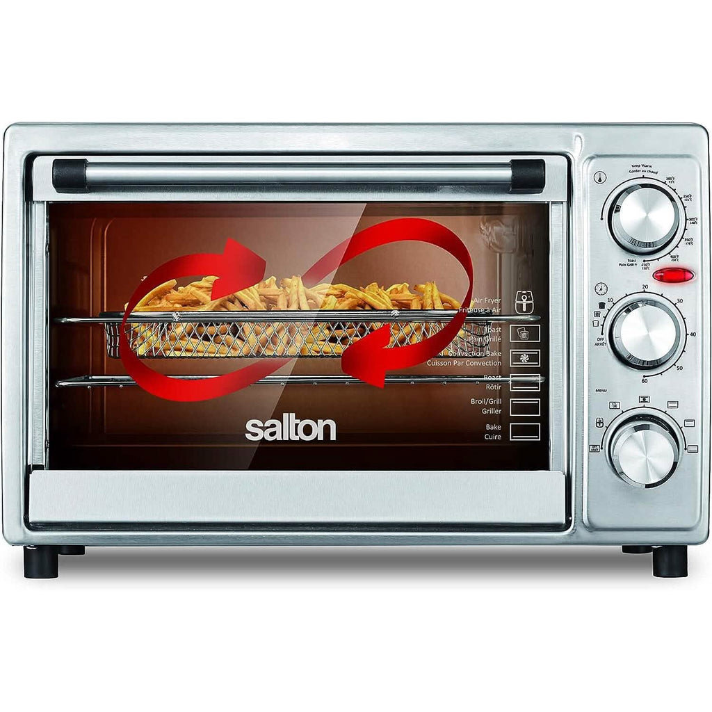 Four grille-pain à friteuse à air Salton en acier inoxydable