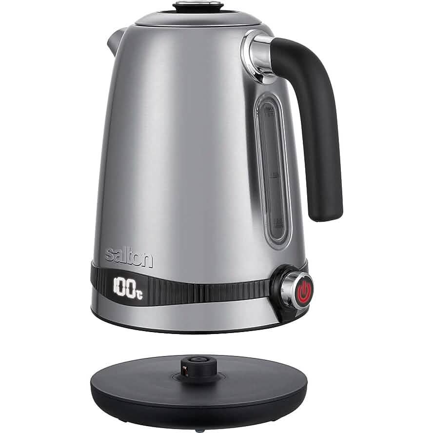 Salton Stainless Steel Digital Kettle - Variable Temperature