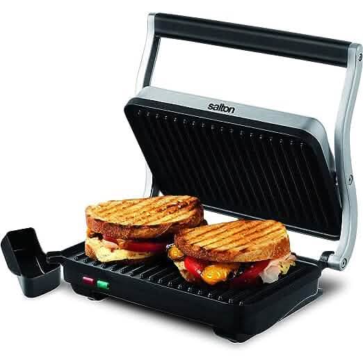 Grille-panini en acier inoxydable Salton