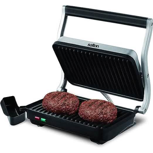 Grille-panini en acier inoxydable Salton