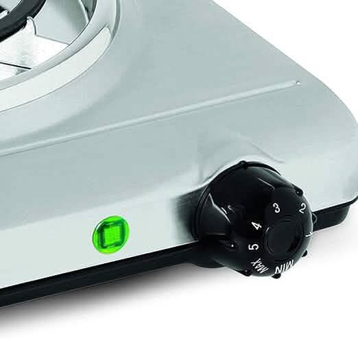 Plaque de cuisson portable Salton en acier inoxydable