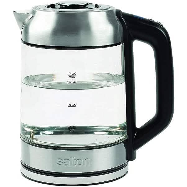 Salton Temperature Control Kettle & Tea Steeper 1.7 L/Qt