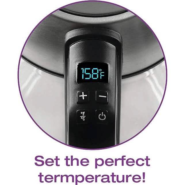 Salton Temperature Control Kettle & Tea Steeper 1.7 L/Qt