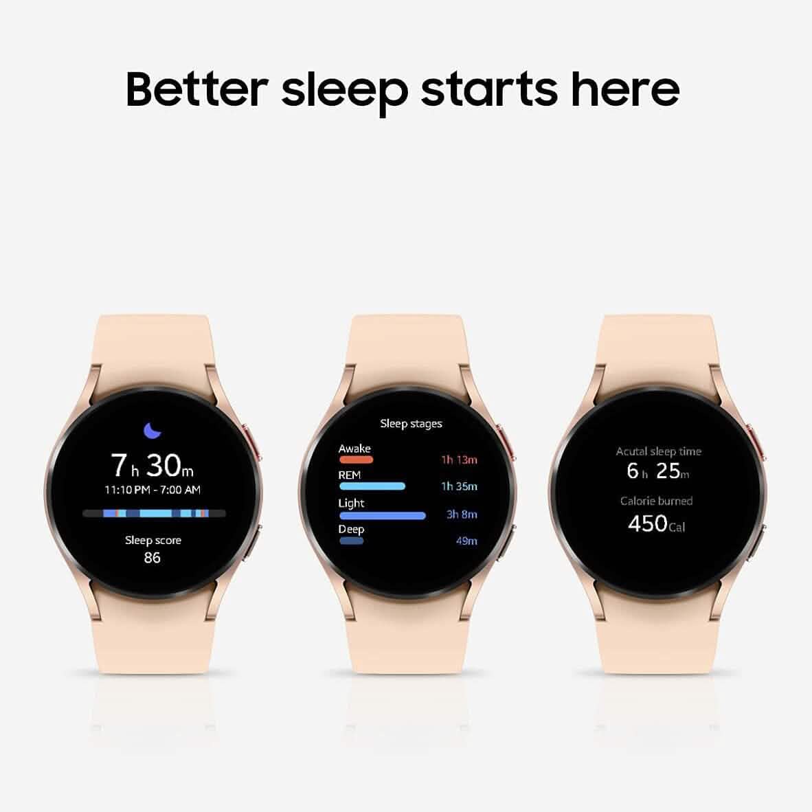 Samsung Galaxy Watch 4 40mm Smartwatch LTE Version US Or Rose (Reconditionné)