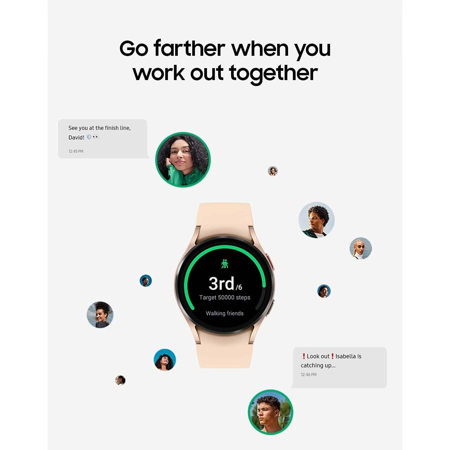 Samsung Galaxy Watch 4 40mm Smartwatch LTE Version US Or Rose (Reconditionné)