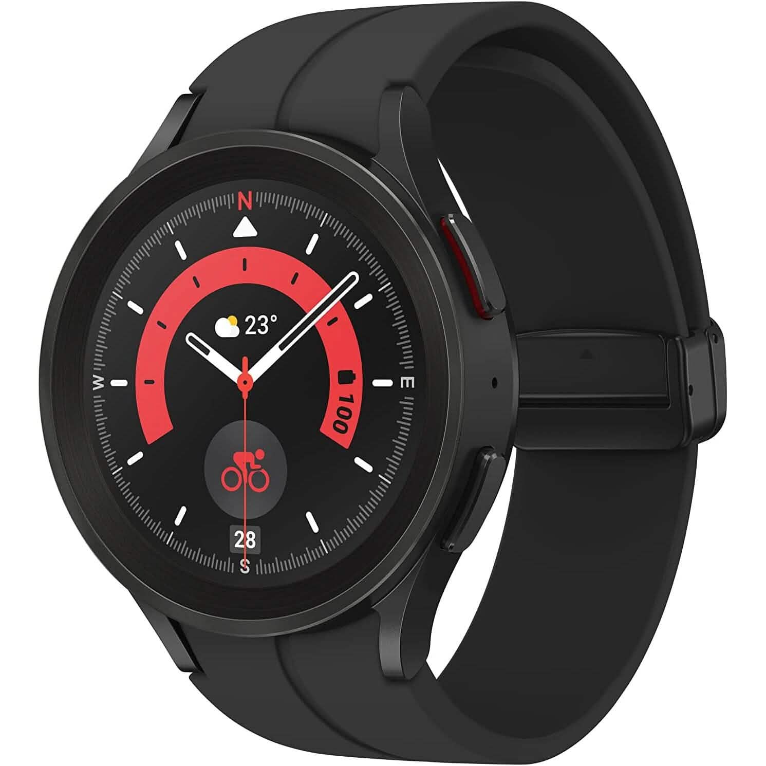 サムスン ギャラクシーウォッチ 5 Pro 45MM Bluetooth スマートウォッチ (リファービッシュ品)