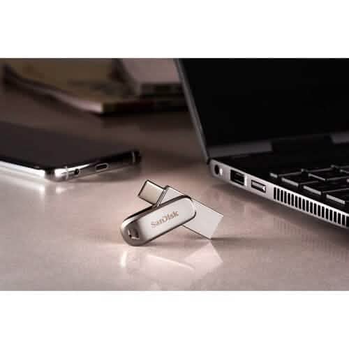 SanDisk 512GB Ultra Dual Drive Luxe USB 3.1 フラッシュドライブ (USB Type-C / Type-A) (リファービッシュ品)
