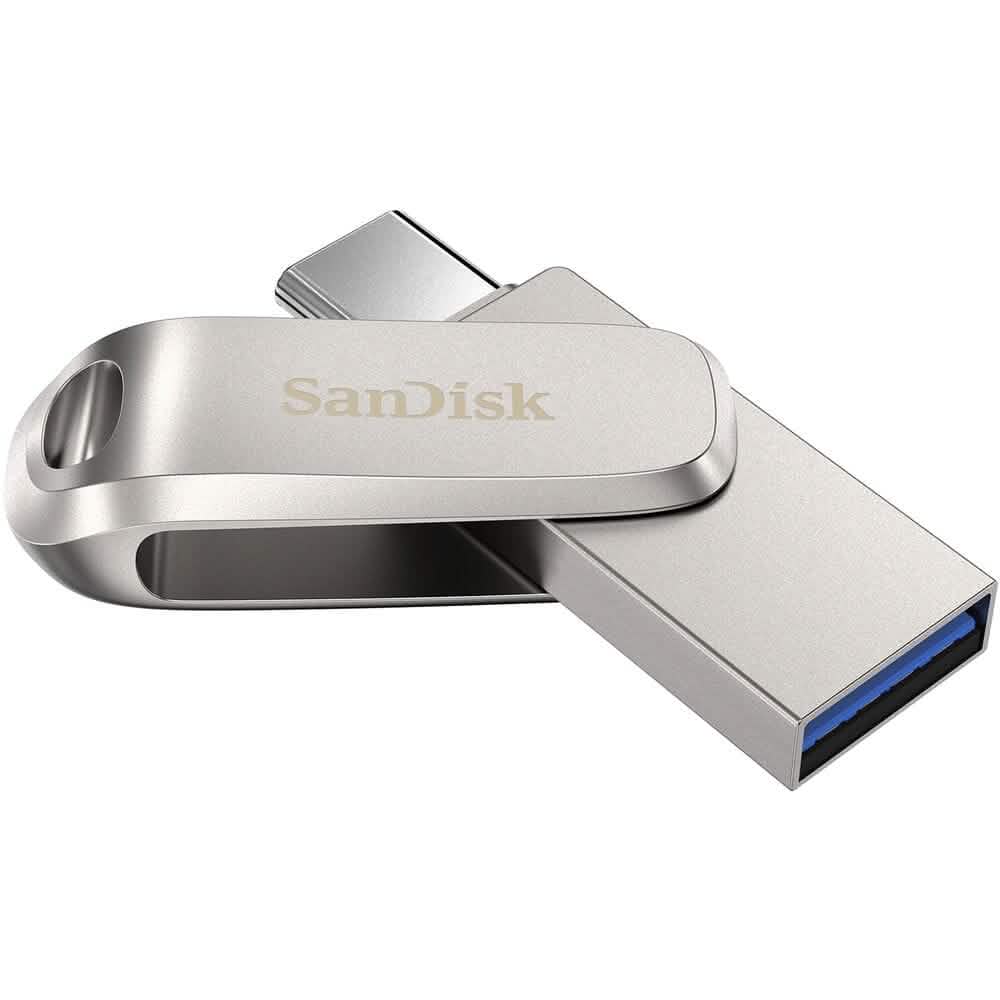 SanDisk 512GB Ultra Dual Drive Luxe USB 3.1 フラッシュドライブ (USB Type-C / Type-A) (リファービッシュ品)