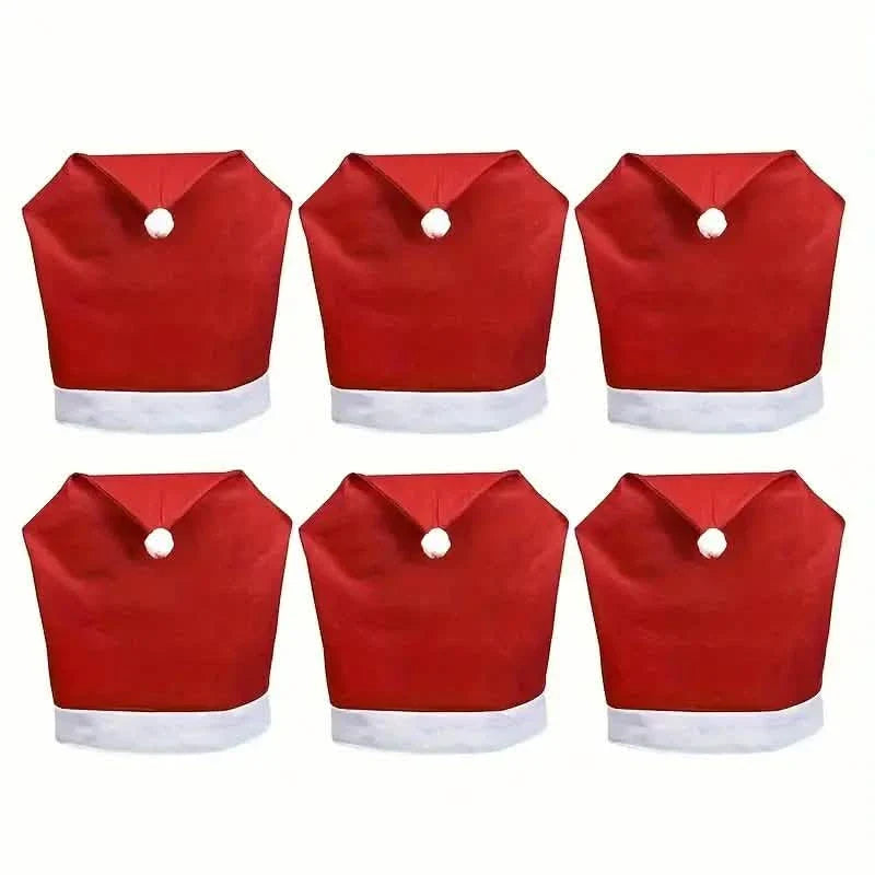Santa Hats Dining Chair Covers Slipcover