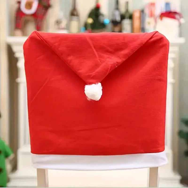 Santa Hats Dining Chair Covers Slipcover