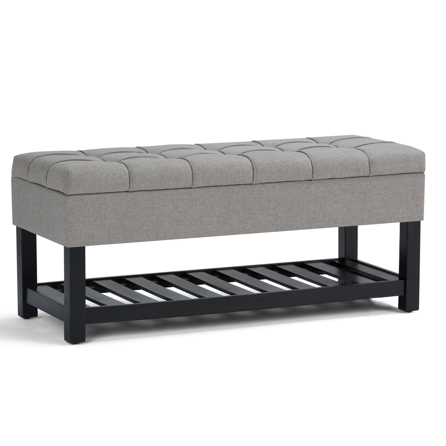 Saxon Storage Ottoman Bench - Dove