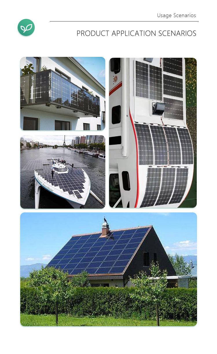 Sunpower 100W フレキシブル ソーラーパネル（30枚パレット）