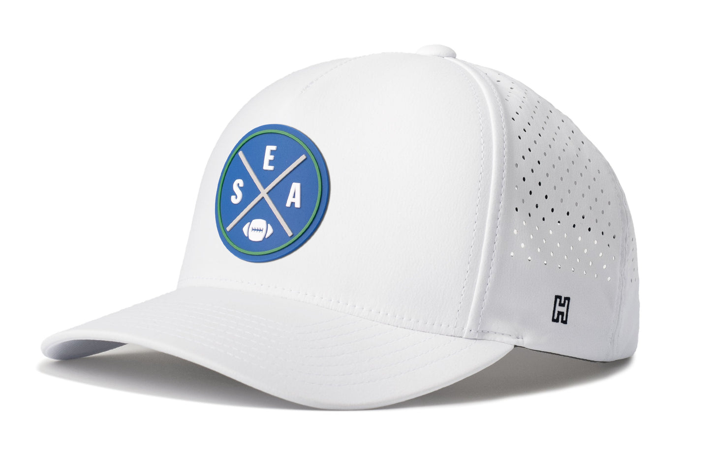 Seattle Football Performance 5-Panel Hat  |  Royal Blue SEA X Flexfit Snapback