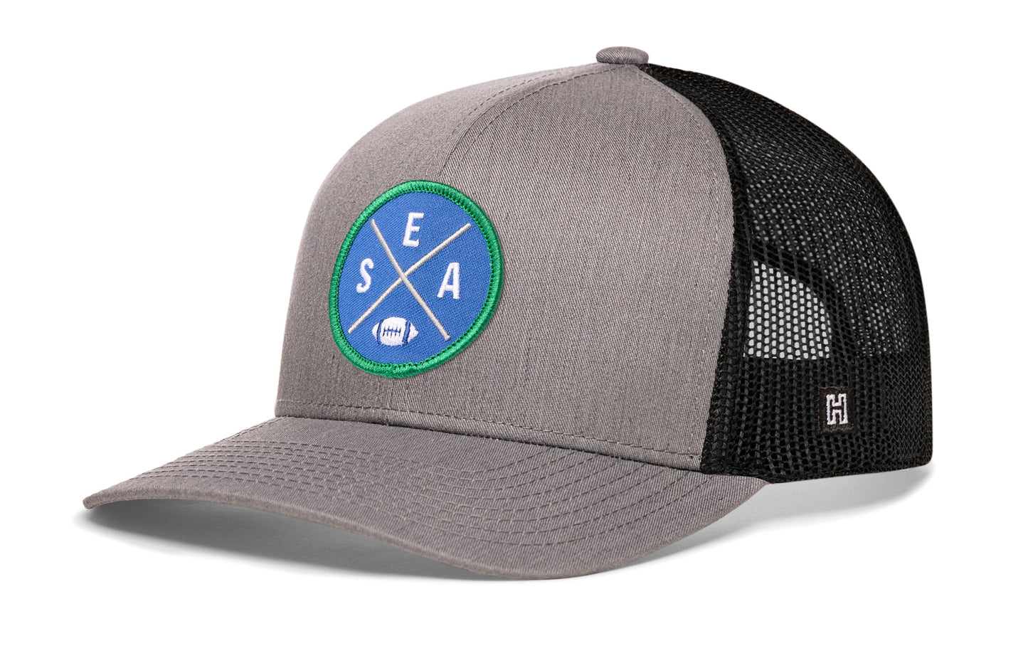 Seattle Football Trucker Hat  |  Royal Blue SEA X Snapback