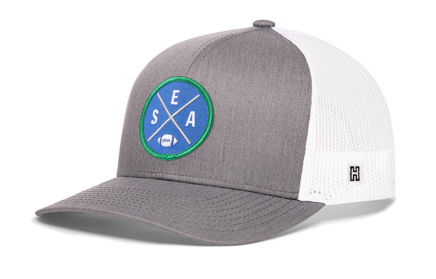 Seattle Football Trucker Hat  |  Royal Blue SEA X Snapback